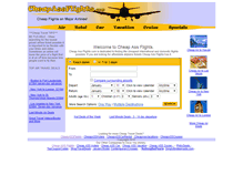 Tablet Screenshot of cheapassflights.com